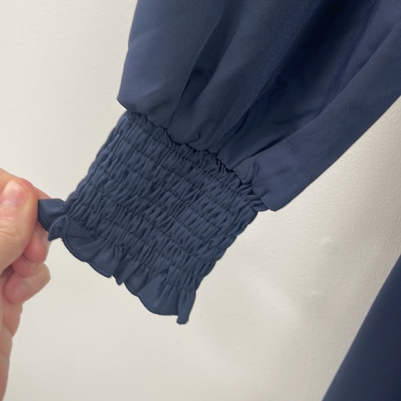 Navy Prairie Style Dress - Picture 5 of 7